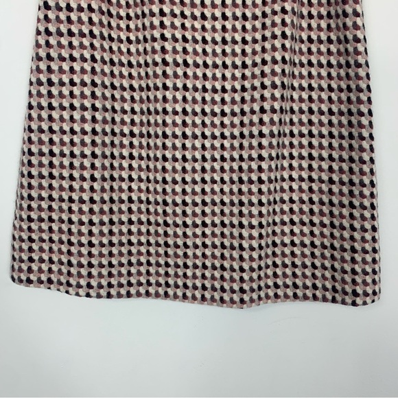 Vintage Talbots A-Line Wool Blend Pink Maroon Tweed Skirt Size 10 - Picture 7 of 9